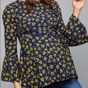 Boho maternity blouse from A Pea in the Pod